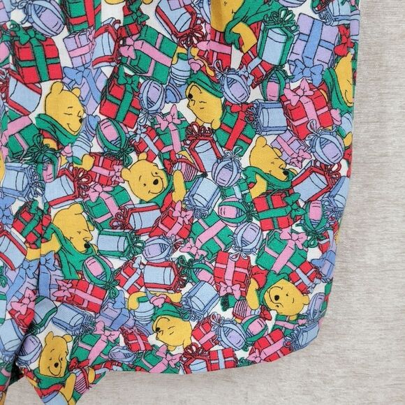 Vintage Handmade Bubble Romper with Faux Suspenders Winnie The Pooh Christmas - Picture 4 of 8